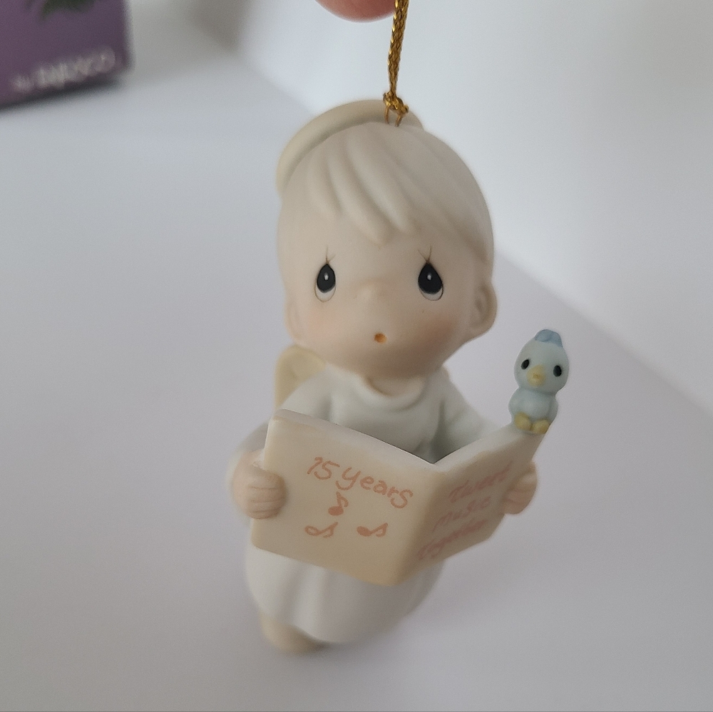 Precious Moments Anniversary Christmas Boy Angel Porcelain Collectible Ornament